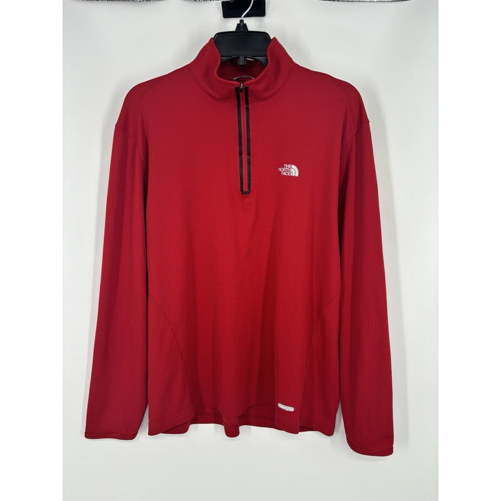 The North Face VaporWick Waffle Knit Thermal 1/4 Zip Pullover Sweatshirt Large
